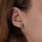 Boucles d'oreilles Boucles d’oreilles en or blanc 18 carats et diamants 58 Facettes BO-01