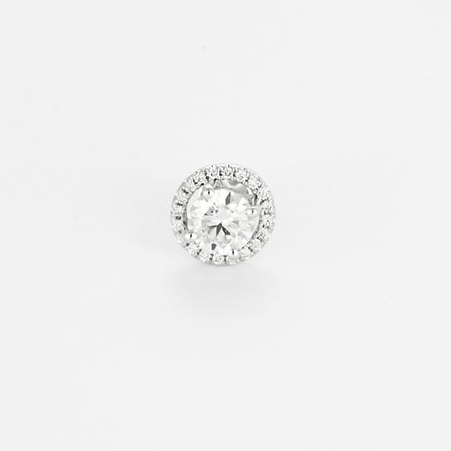 Boucles d'oreilles Boucles d’oreilles en or blanc 18 carats et diamants 58 Facettes BO-01