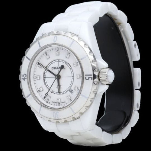 Montre Chanel J12 - Montre automatique en céramique blanche 33 mm 58 Facettes MT45943