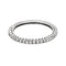 Bague 58 Alliance américaine or blanc 18k, diamants 0,40cts 58 Facettes GU170