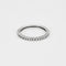 Bague 58 Alliance américaine or blanc 18k, diamants 0,40cts 58 Facettes GU170