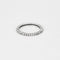Bague 58 Alliance américaine or blanc 18k, diamants 0,40cts 58 Facettes GU170