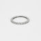 Bague 58 Alliance américaine or blanc 18k, diamants 0,40cts 58 Facettes GU170