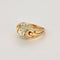Bague 57 Elégante Bague Rétro Or Jaune et Platine, Diamant Coussin 1,20cts Taille Ancienne 58 Facettes BEA3376