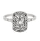 Bague 55 Ravissante Bague Ancienne Diamants Taille Rose 58 Facettes EL004