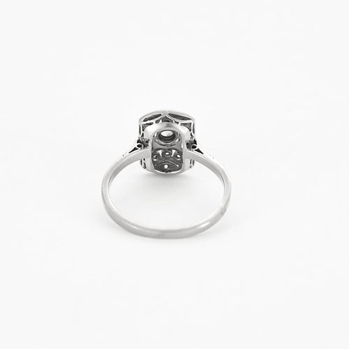 Bague 55 Ravissante Bague Ancienne Diamants Taille Rose 58 Facettes EL004