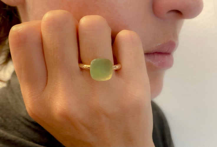 Bague 53 Nudo Classic - Bague en or rose et blanc 18K quartz Lemon gelé 58 Facettes AZ-FONT-PAA1100O6000SQLCP