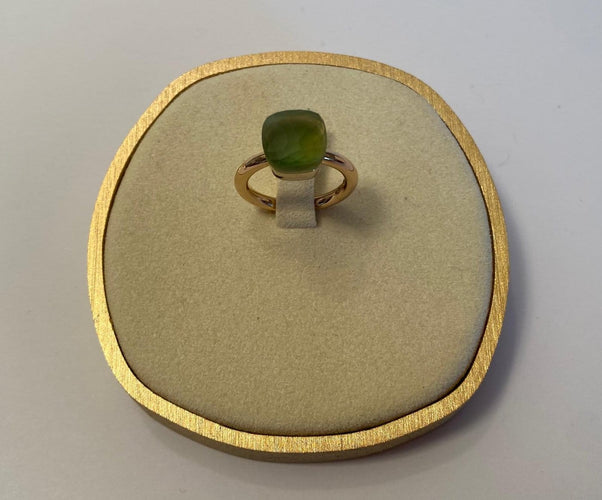 Bague 53 Nudo Classic - Bague en or rose et blanc, quartz et chrysoprase 58 Facettes AZ-FONT-PAA1100O6000SQLCP