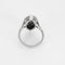 Bague 54 Bague marquise en or blanc 750 sertie de diamants 58 Facettes LP1289/