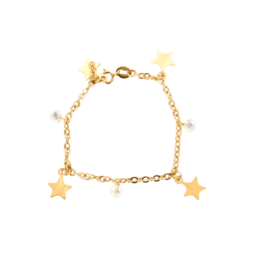 Bracelet Bracelet breloques en or jaune 750/1000 avec perles 58 Facettes LP1388/
