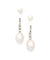 Boucles d'oreilles Leysen Frères - Boucles d’oreilles transformables en or blanc 18K, perles et diamants 58 Facettes 238