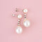 Boucles d'oreilles Leysen Frères - Boucles d’oreilles transformables en or blanc 18K, perles et diamants 58 Facettes 238