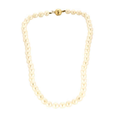 Collier Collier perles de culture en or jaune 18 carats 58 Facettes LP1322/