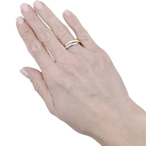 Bague 53 Bague Cartier, "Trinity" trois tons d'or. 58 Facettes 35411
