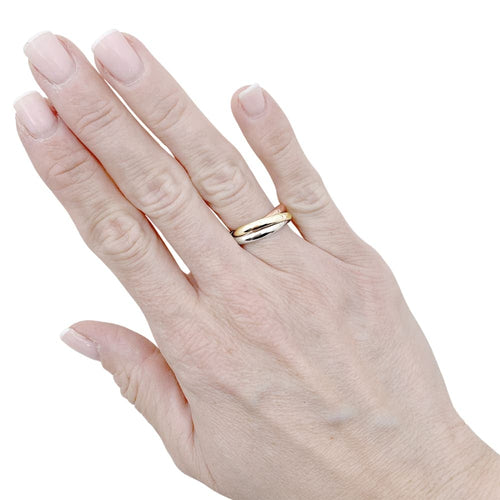 Bague 53 Bague Cartier, "Trinity" trois tons d'or. 58 Facettes 35411