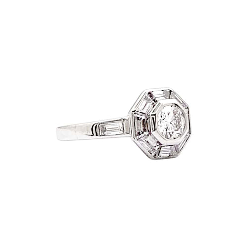 Bague 48 Bague Mellerio en platine et diamants. 58 Facettes 35408