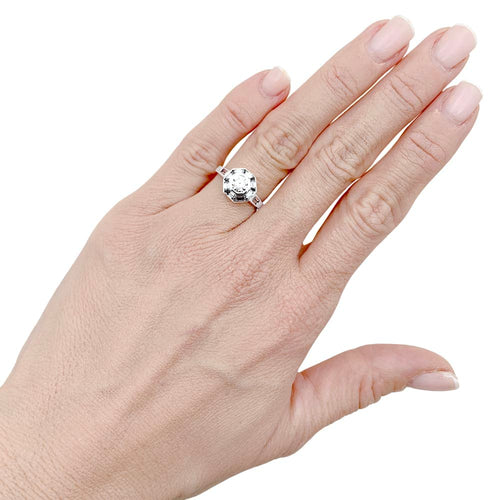 Bague 48 Bague Mellerio en platine et diamants. 58 Facettes 35408
