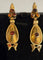 Boucles d'oreilles Boucles d'oreilles géorgiennes catalanes en or 18 ct et grenats hessonites 58 Facettes 1