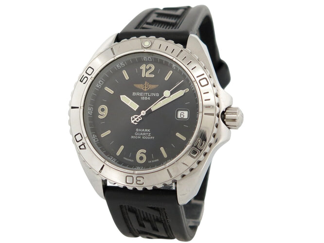 Montre vintage montre BREITLING shark 300m a58605 41 mm acier date quartz 58 Facettes 273387
