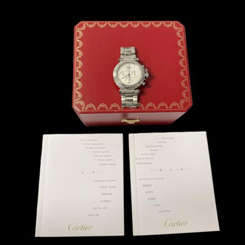 Montre Cartier Montre Pasha Chronograph 58 Facettes MT45230