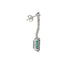 Boucles d'oreilles Années 1970 - Boucles d’oreilles en or blanc 18 ct, émeraudes et diamants 58 Facettes