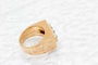 Bague 62 Chevalière - Bague en or 750 et platine avec diamants 58 Facettes 250301