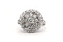 Bague 54 Bague années 50 en or blanc 18 carats et diamants taille brillant 58 Facettes 23501