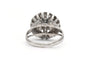 Bague 54 Bague années 50 en or blanc 18 carats et diamants taille brillant 58 Facettes 23501