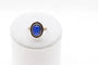 Bague 53 Bague cabochon en or jaune 750 et platine, saphir et diamants 58 Facettes 250101