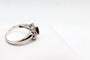 Bague 58 Bague rubis poire entouré de diamants en or blanc 585 58 Facettes 250019