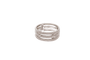 Bague 52 Mauboussin Le Premier Jour - Bague 3 anneaux perlés en or blanc et diamants 58 Facettes 250354