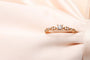 Bague 50 Bague solitaire en or rose 750 avec diamants 0,10 ct 58 Facettes 240315