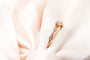 Bague 50 Bague solitaire en or rose 750 avec diamants 0,10 ct 58 Facettes 240315