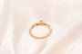 Bague 50 Bague solitaire en or rose 750 avec diamants 0,10 ct 58 Facettes 240315