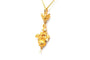 Pendentif Pendentif Napoléon III en or jaune 18 carats serti de perles 58 Facettes 23541
