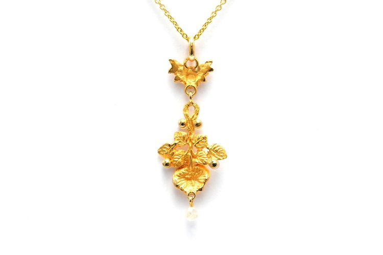 Pendentif Pendentif Napoléon III en or jaune 18 carats serti de perles 58 Facettes 23541