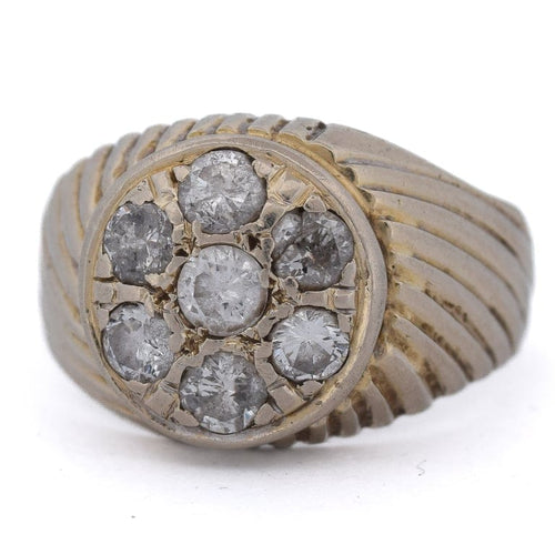 Bague 62 Bague vintage - Cluster en or 18 ct et diamants 58 Facettes AN326 (00719)