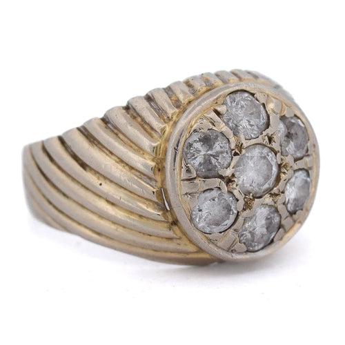 Bague 62 Bague vintage - Cluster en or 18 ct et diamants 58 Facettes AN326 (00719)