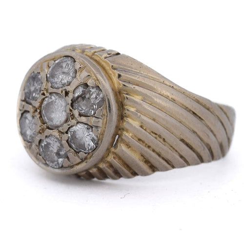 Bague 62 Bague vintage - Cluster en or 18 ct et diamants 58 Facettes AN326 (00719)