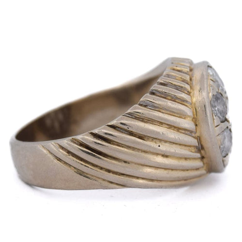 Bague 62 Bague vintage - Cluster en or 18 ct et diamants 58 Facettes AN326 (00719)