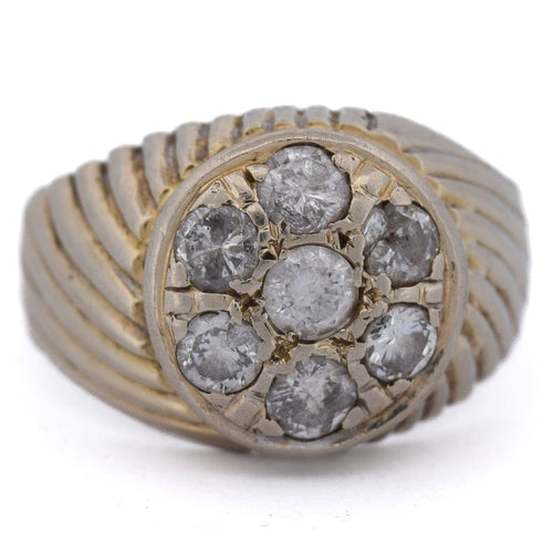 Bague 62 Bague vintage - Cluster en or 18 ct et diamants 58 Facettes AN326 (00719)