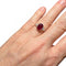 Bague 54 Bague en or blanc 18 carats avec rubis 2,04 ct et diamants 58 Facettes 8021 A