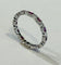 Bague 53 Alliance tour complet en or blanc, rubis et diamants 58 Facettes 310 50068