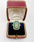 Bague 49.5 Bague marquise Art déco en or 18k et platine, diamants et émeraudes 58 Facettes A06751