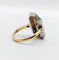 Bague 49.5 Bague marquise Art déco en or 18k et platine, diamants et émeraudes 58 Facettes A06751