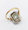 Bague 49.5 Bague marquise Art déco en or 18k et platine, diamants et émeraudes 58 Facettes A06751