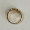 Bague 55 Bague anneau mosaïque en or jaune avec diamant navette et rubis 58 Facettes 414 50048