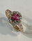 Bague 55 Bague entourage spinelle rose en or 750 et diamants 58 Facettes 417 50441