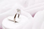 Bague 49 Bague solitaire serti clos en or blanc avec diamant 0,35 ct 58 Facettes 240328