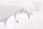 Bague 49 Bague solitaire serti clos en or blanc avec diamant 0,35 ct 58 Facettes 240328